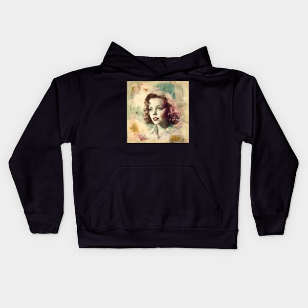 Ida Lupino #3 Kids Hoodie by MonoMagic